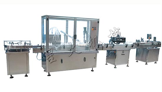 糖浆口服液灌装生产线-小瓶药液自动灌装生产线