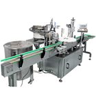 全自动液体灌装旋盖一体机-酒精喷雾灌装机